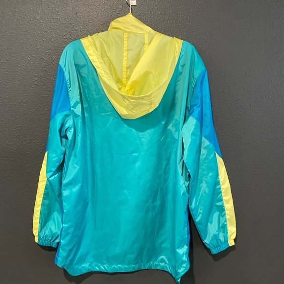 Forever 21 Blue and Yellow Windbreaker - Picture 2 of 3